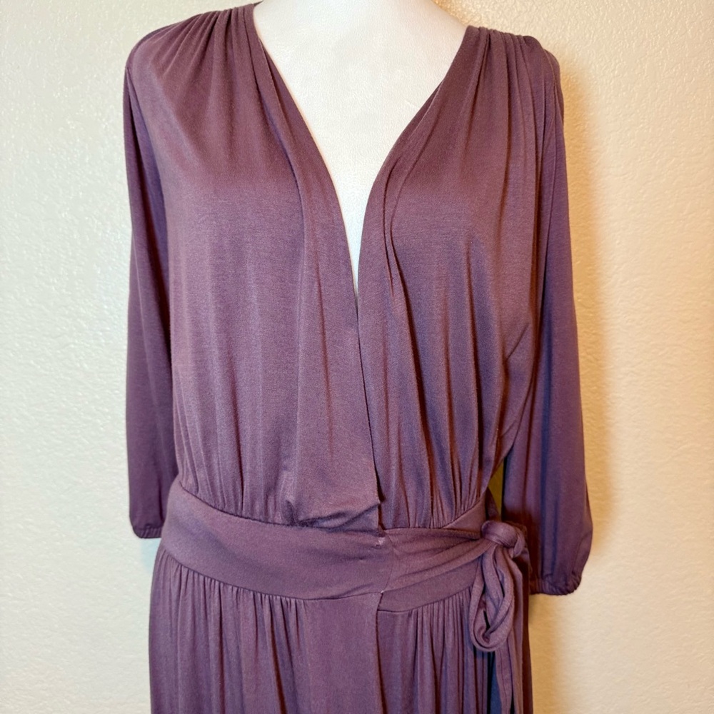 Rachel Pally Long Maxi Caftan Wrap Dress Purple Size Small - Picture 3 of 16